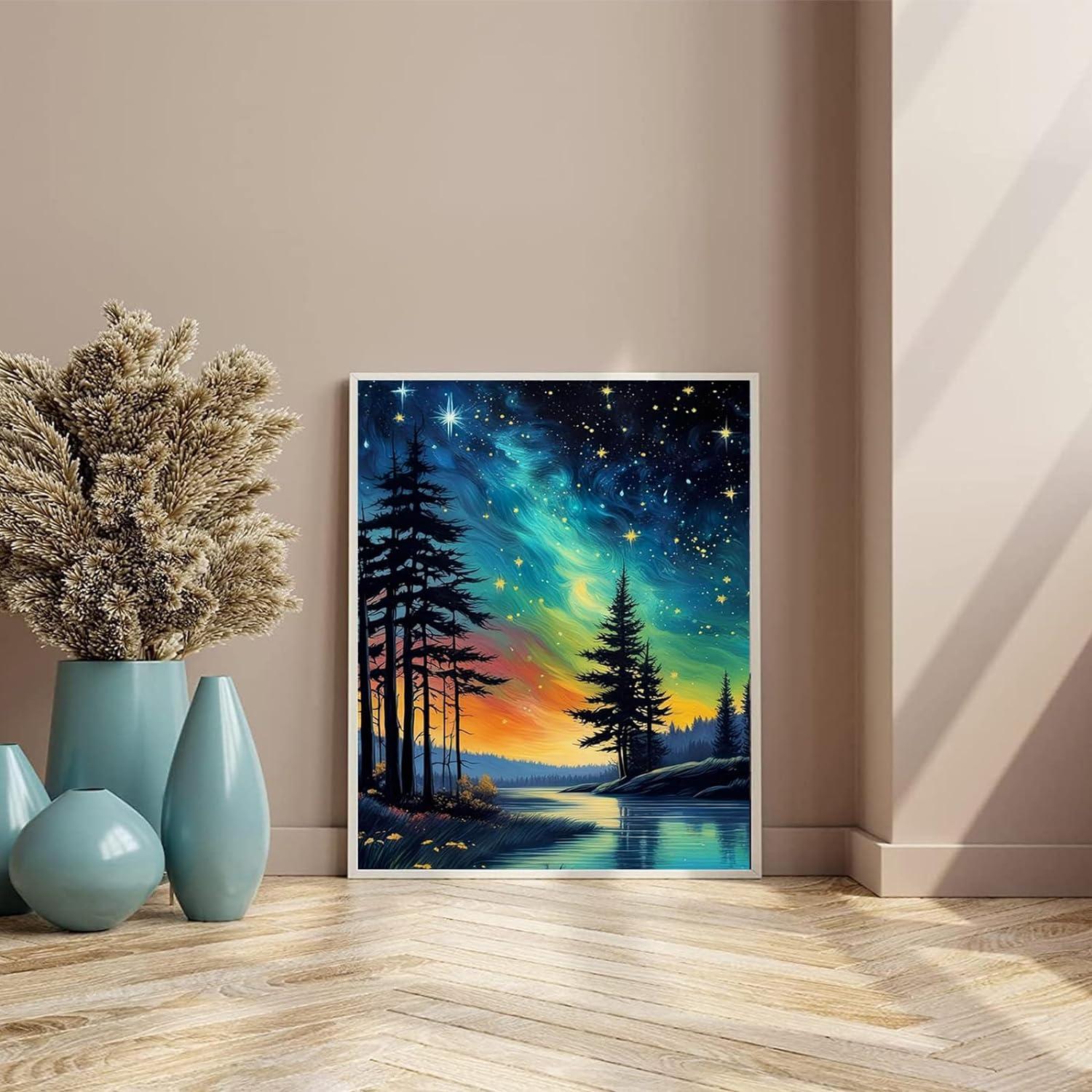 Pintura por Números XACKCME Cielo Estrellado 40.6x50.8 cm