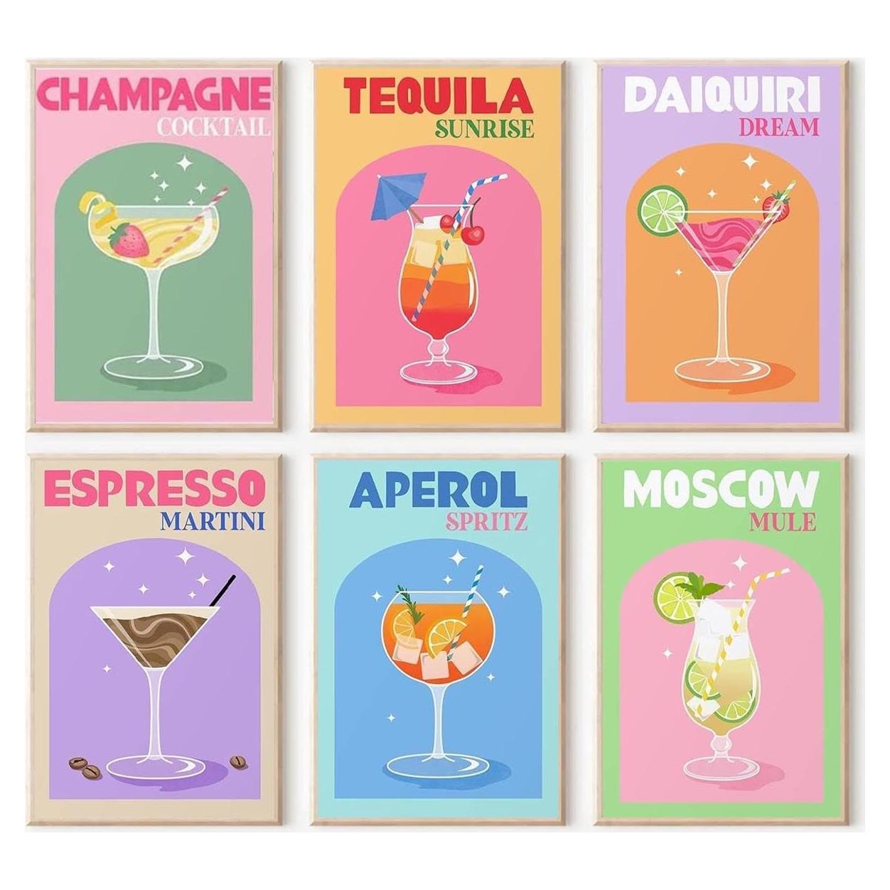 Kit de Pintura por Números Ammklfh 6 Sets 20x30 cm Adultos