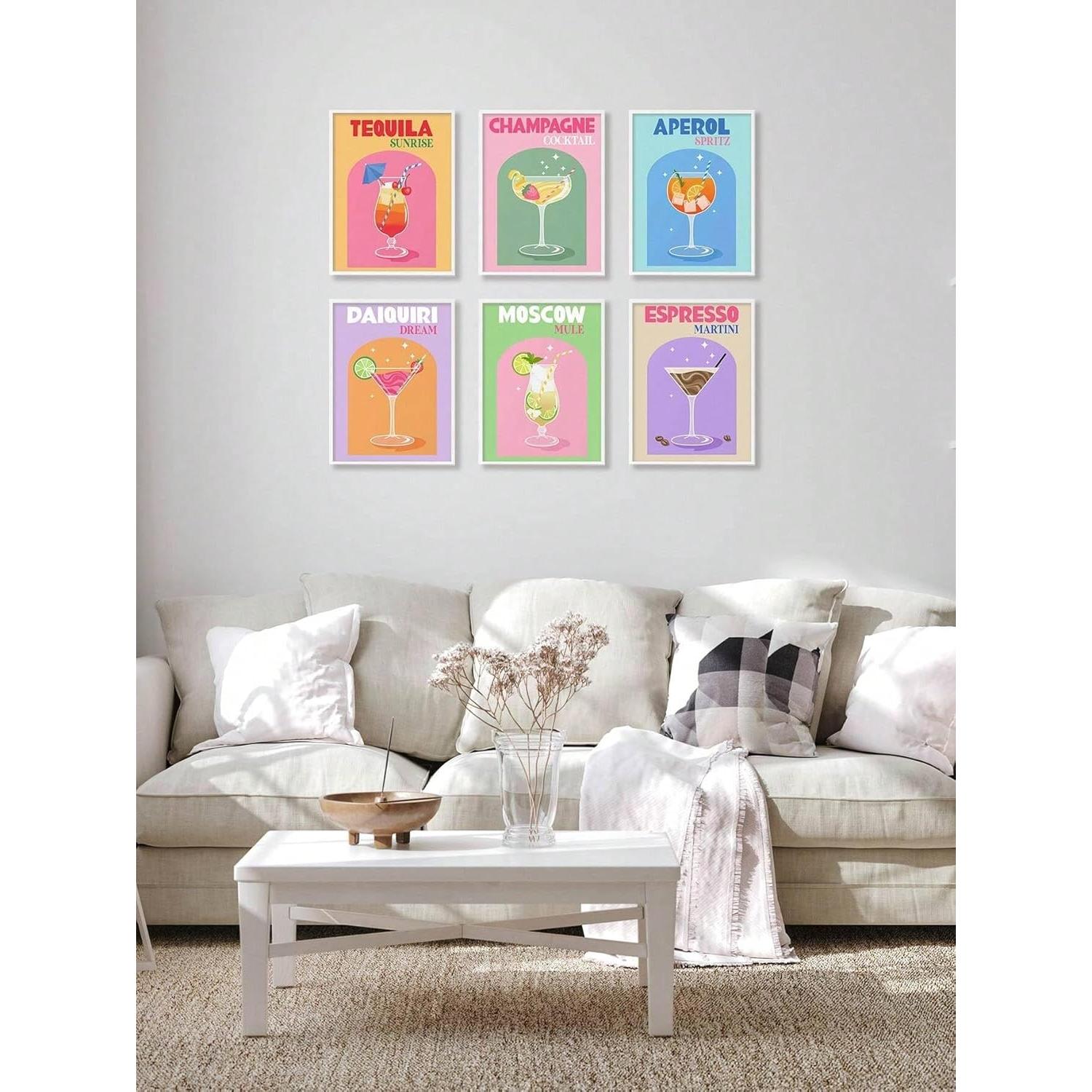 Kit de Pintura por Números Ammklfh 6 Sets 20x30 cm Adultos