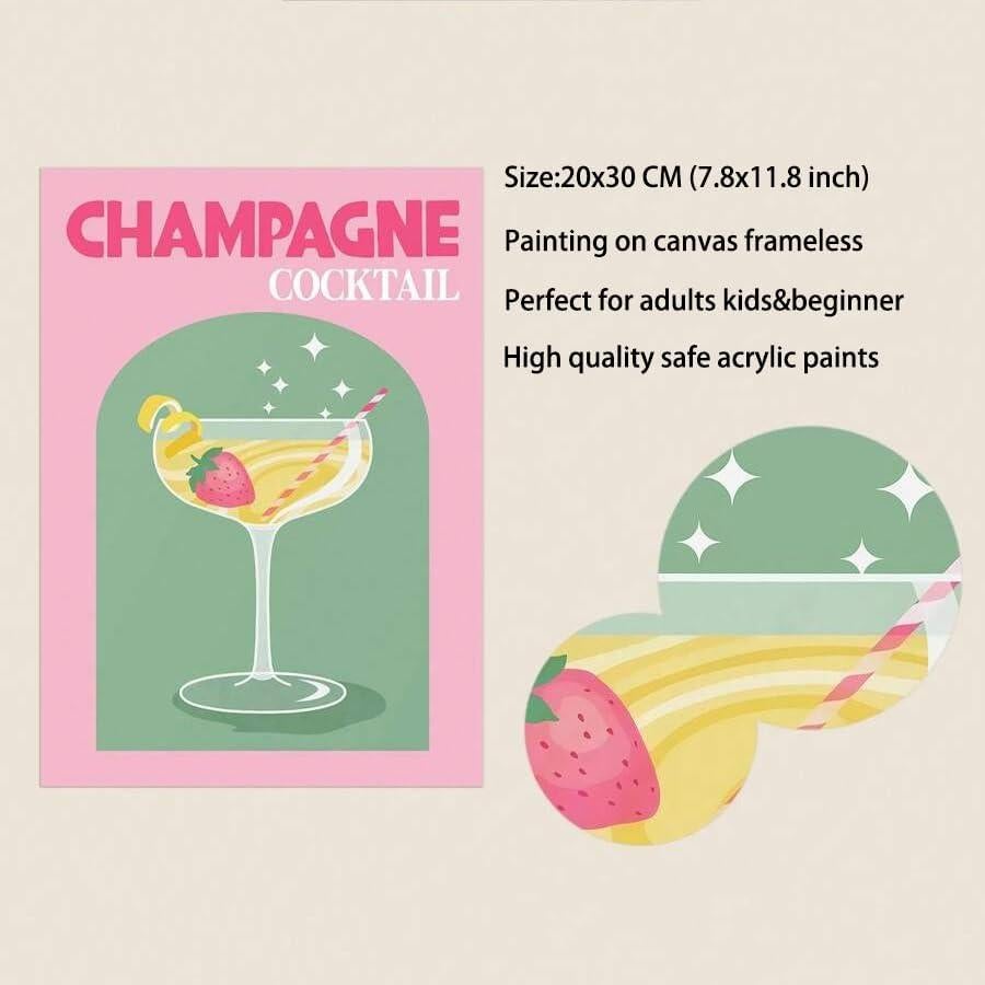 Kit de Pintura por Números Ammklfh 6 Sets 20x30 cm Adultos