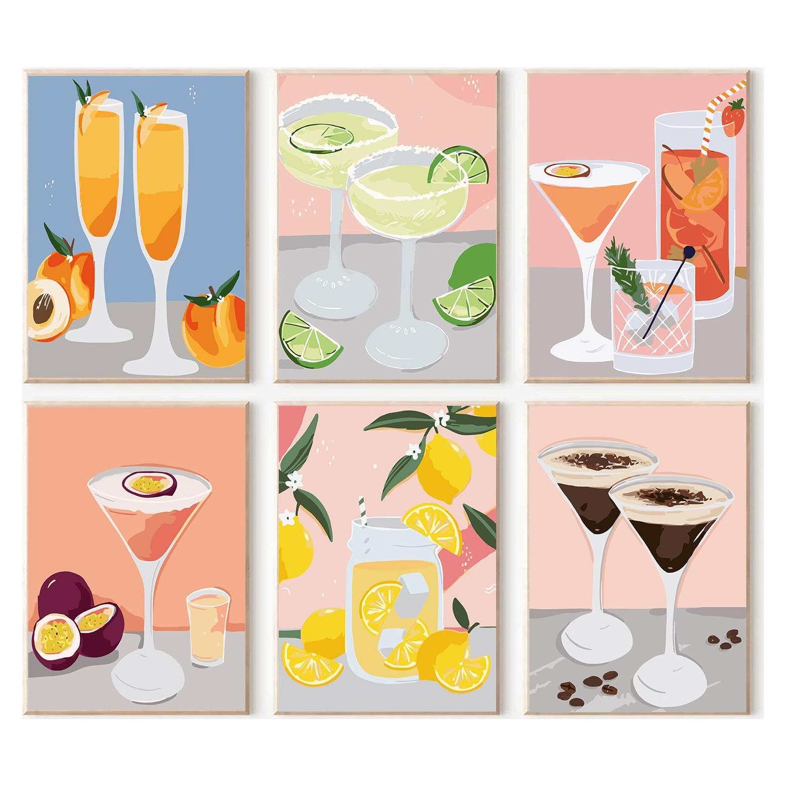 Kit de Pintura por Números CasaWeave 6 Paquetes Adultos 29.9x19.8cm