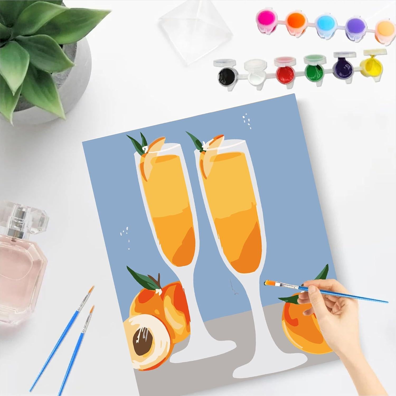 Kit de Pintura por Números CasaWeave 6 Paquetes Adultos 29.9x19.8cm