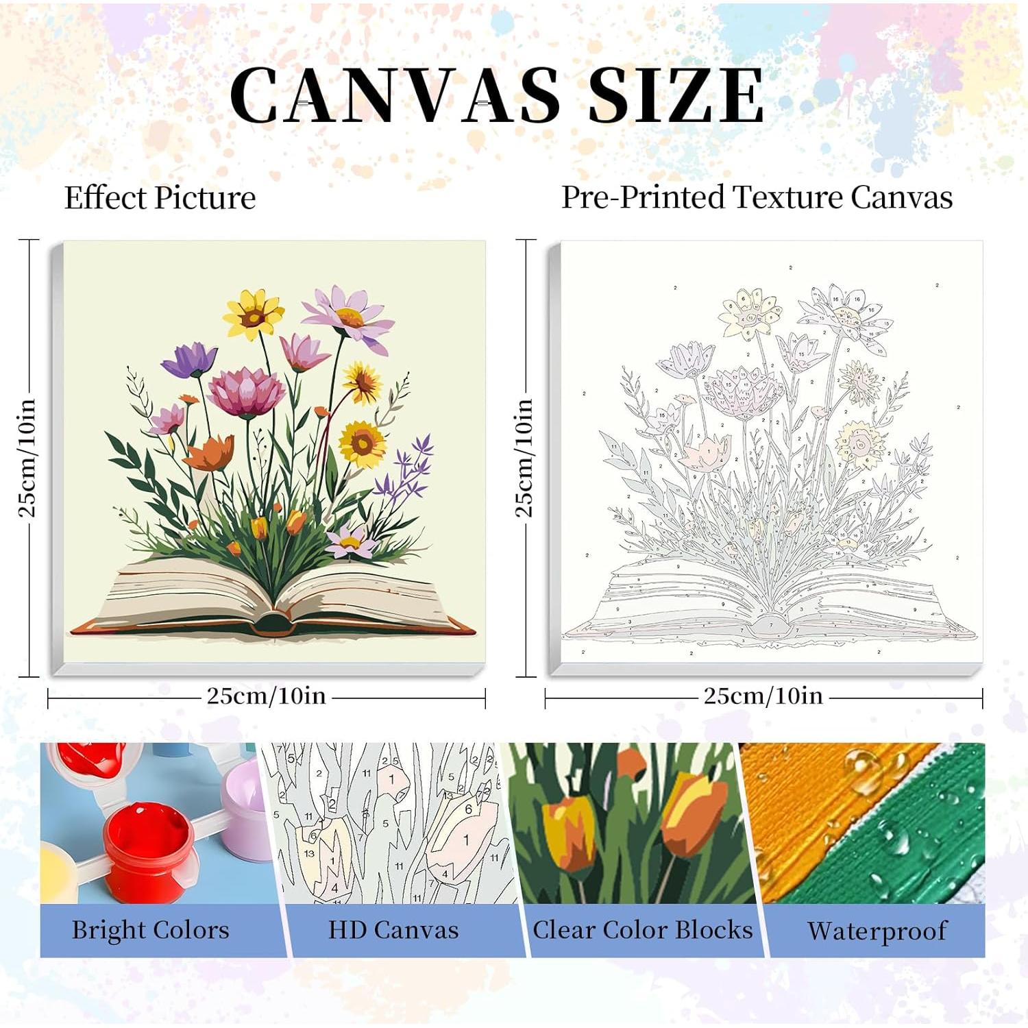 Kit de Pintura por Números Enmarcado Camocin 25.4x25.4cm