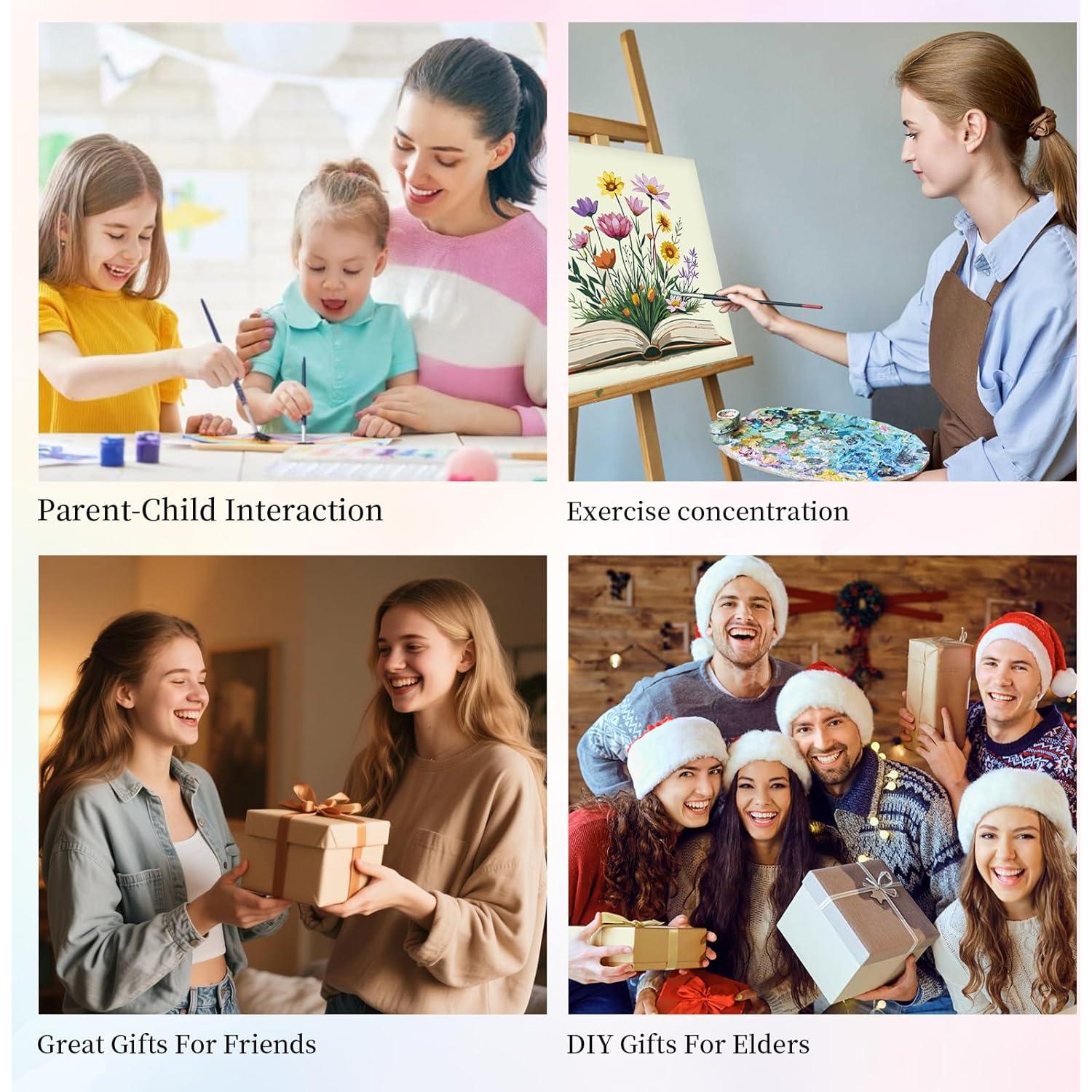 Kit de Pintura por Números Enmarcado Camocin 25.4x25.4cm