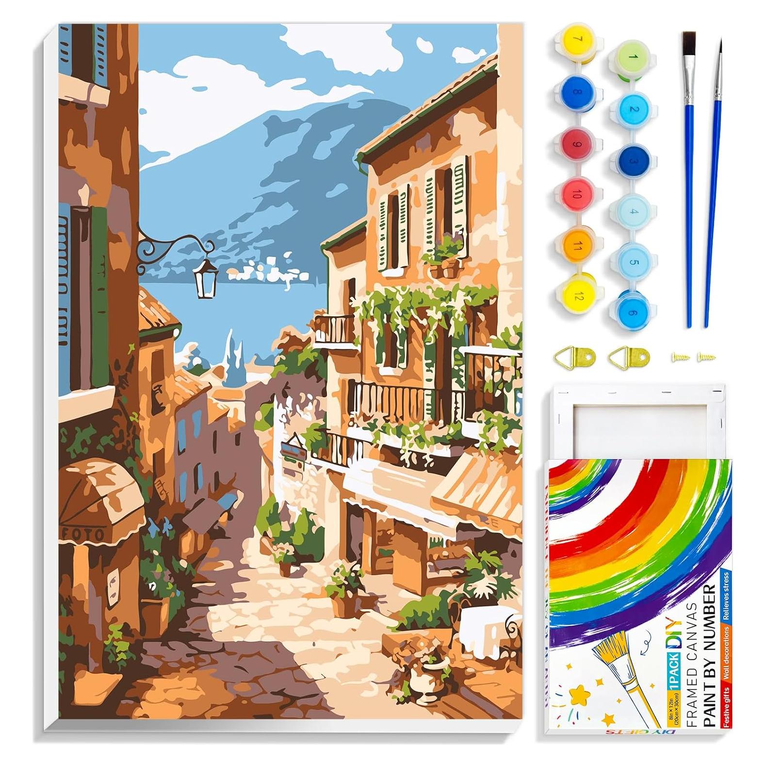 Kit de Pintura por Números QUITEDEW 20x30 cm Jardín Naturaleza