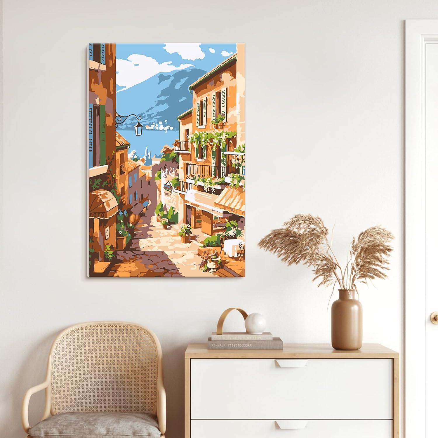 Kit de Pintura por Números QUITEDEW 20x30 cm Jardín Naturaleza