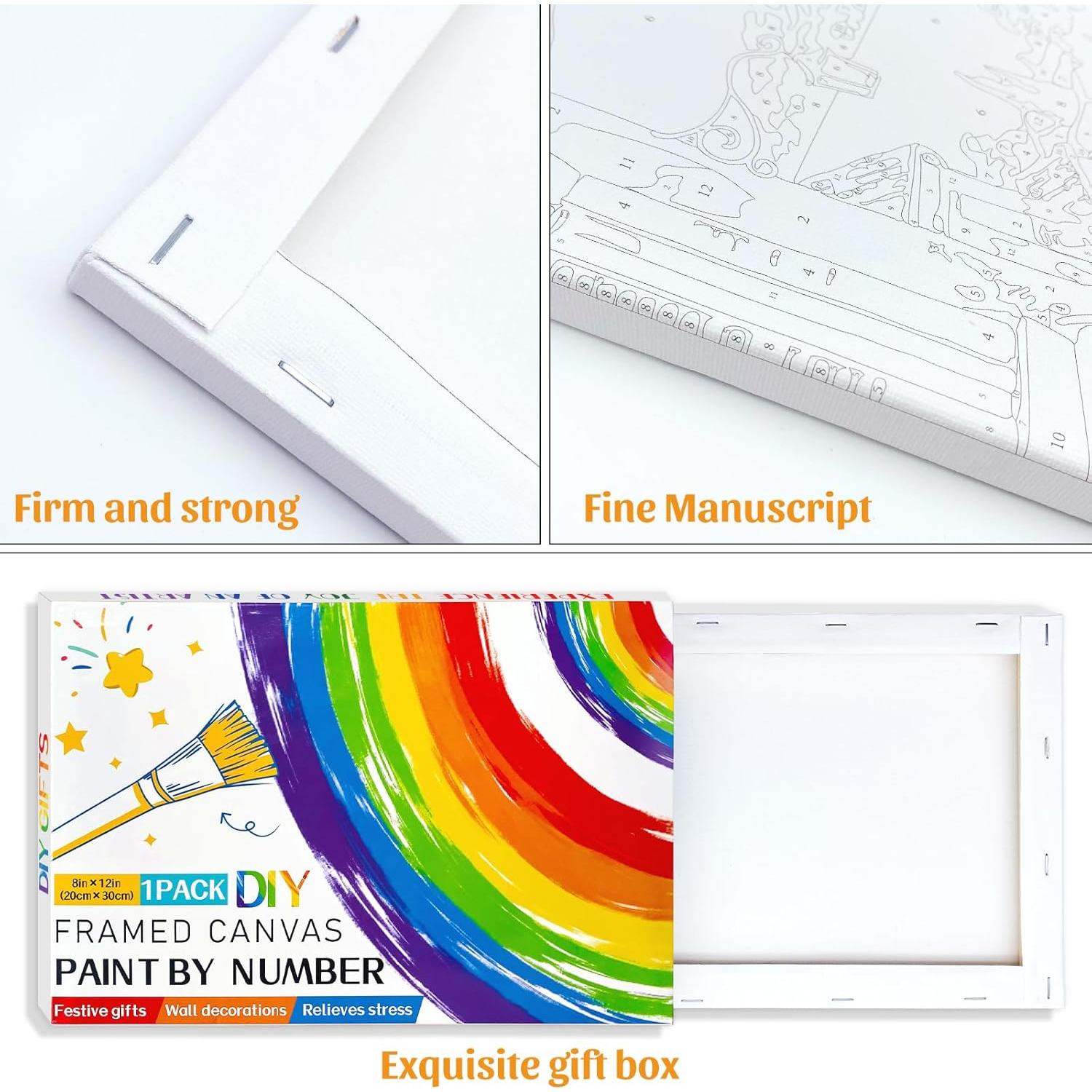 Kit de Pintura por Números QUITEDEW 20x30 cm Jardín Naturaleza