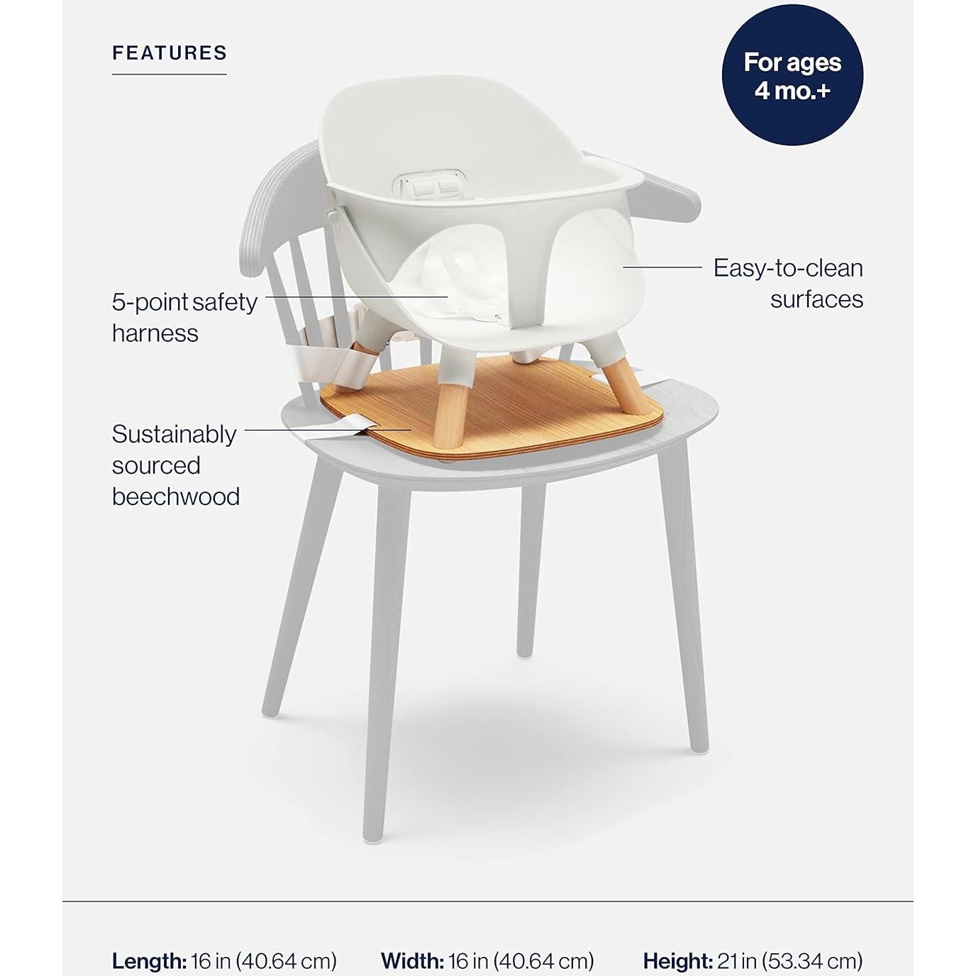 Asiento Elevador Infantil Lalo Coco - Arnés 5 Puntos, 22.68 kg