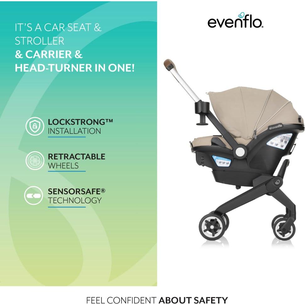 Asiento de Auto para Bebé Evenflo Shyft DualRide Topaz