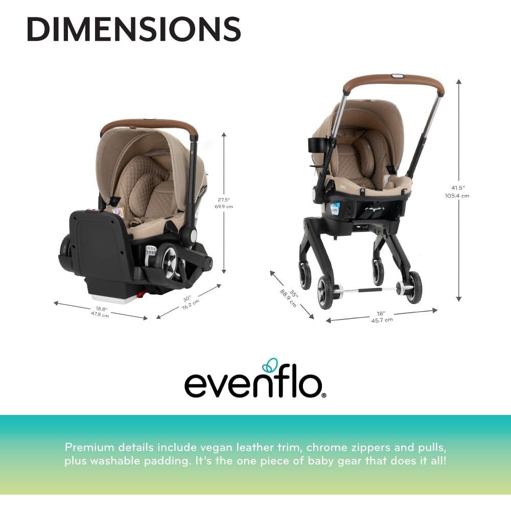 Asiento de Auto para Bebé Evenflo Shyft DualRide Topaz