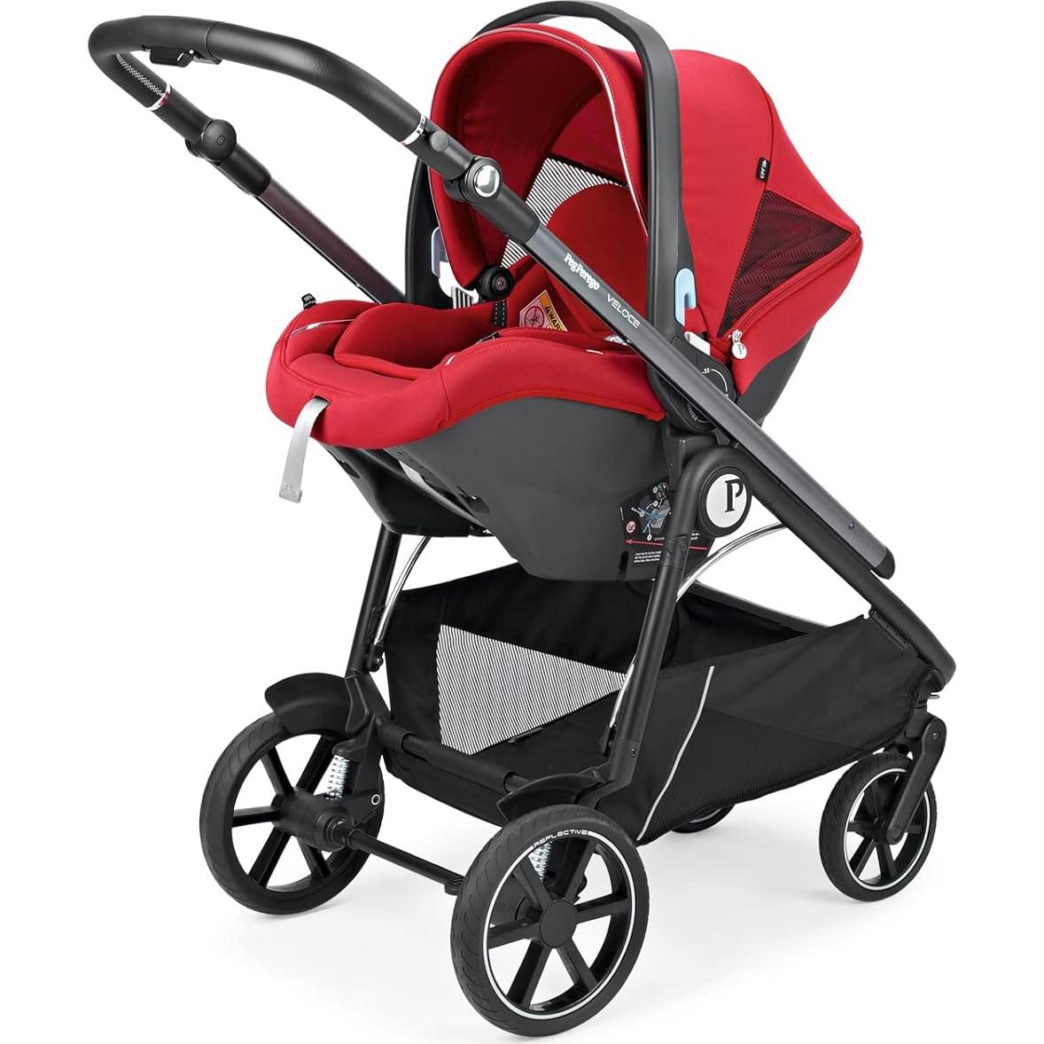 Cochecito Peg Perego Veloce Reversible Ligero 10.8 kg Rojo