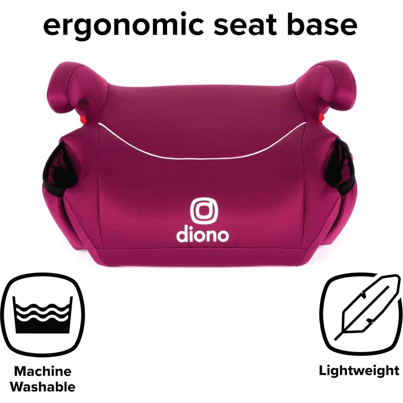 Asiento Elevador Diono Solana Rosa Sin Respaldo 40-120 lb