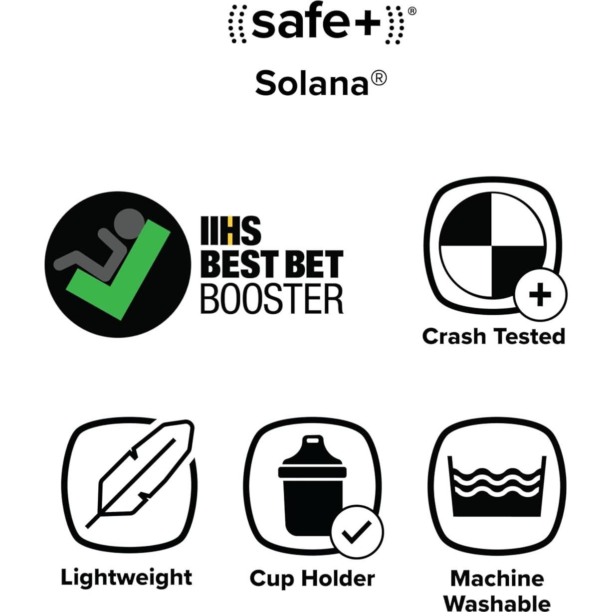 Asiento Elevador Diono Solana Rosa Sin Respaldo 40-120 lb