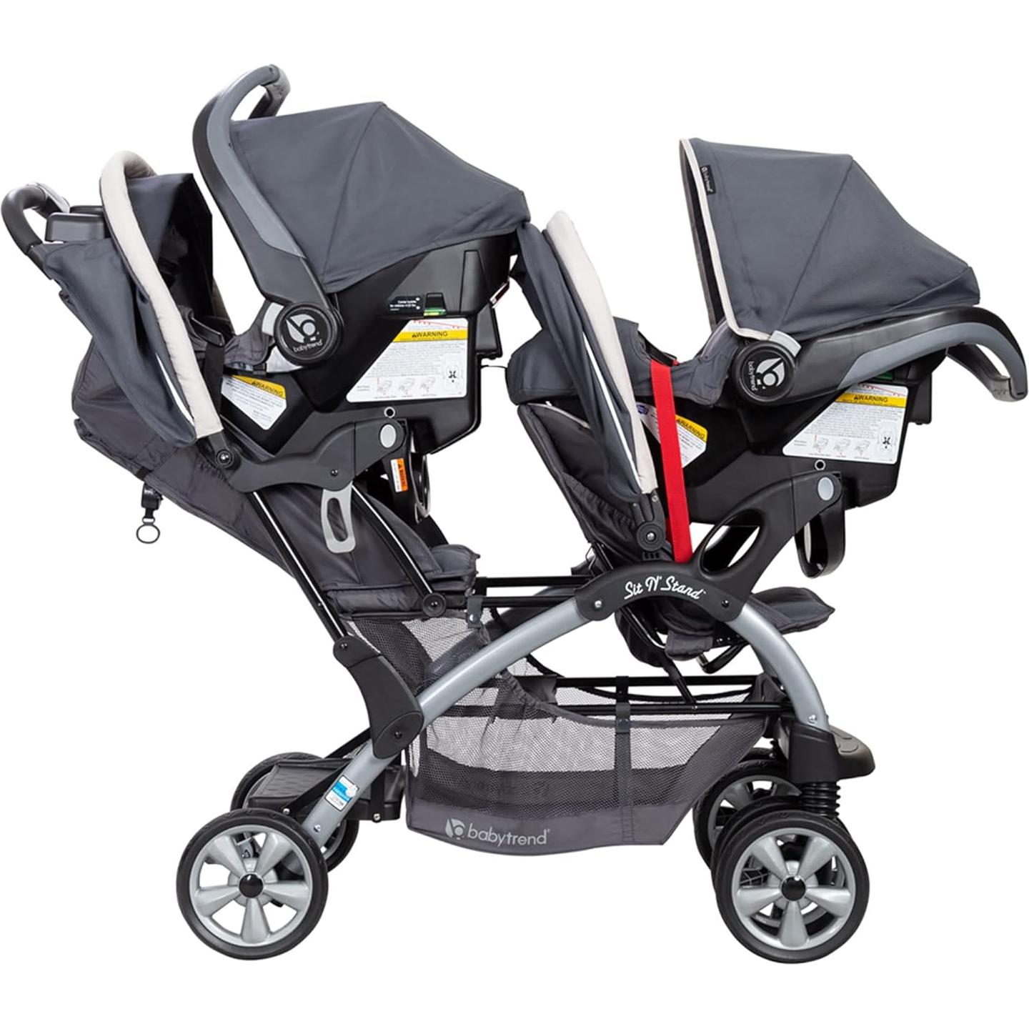 Carriola Doble Baby Trend Magnolia Plegable 2 Asientos