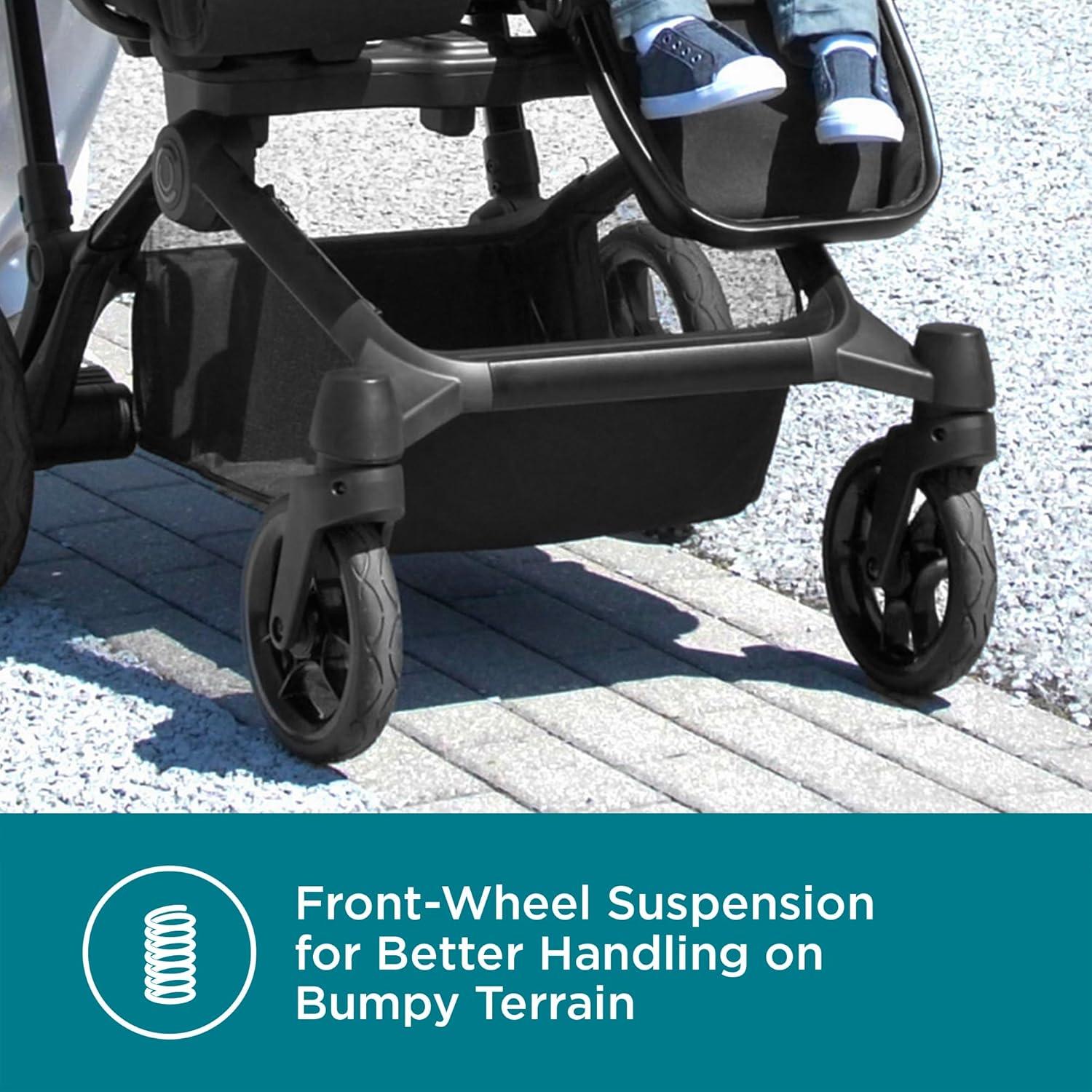 Carrito de bebé Contours Element convertible doble negro