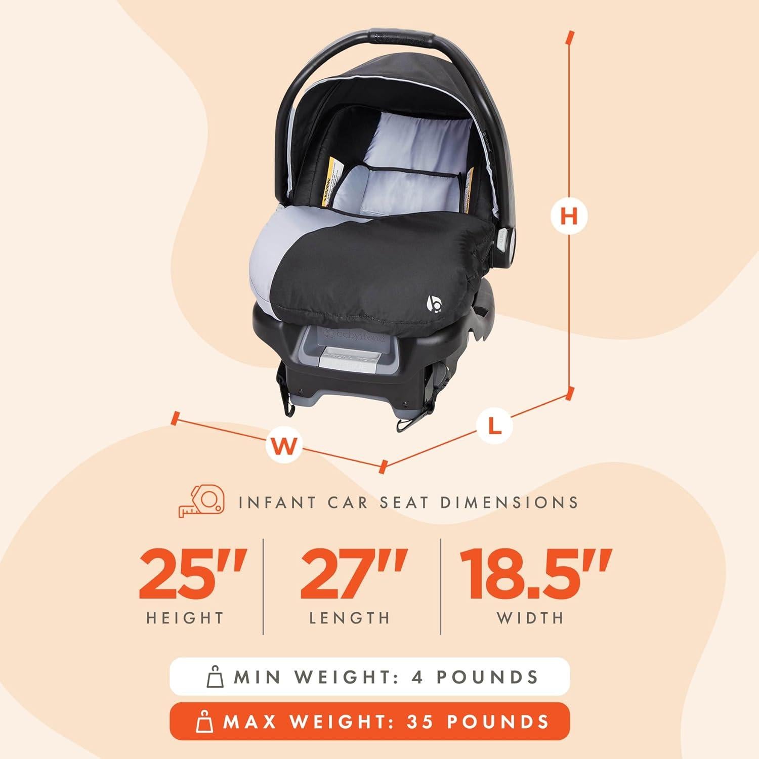 Silla de Auto para Bebés Baby Trend Ally Tormentoso 15.88 kg