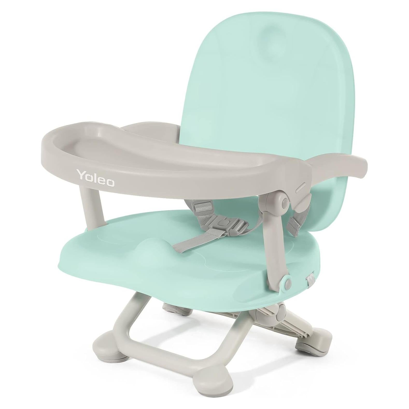 Silla Alta Plegable para Bebé YOLEO Ajustable Verde 1.8kg