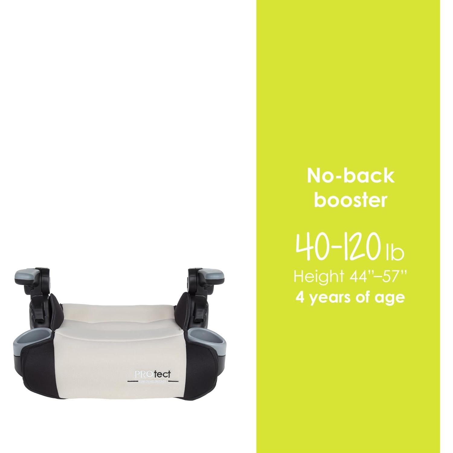 Asiento Elevador Plegable Baby Trend Protect 2-en-1 Dash Tan