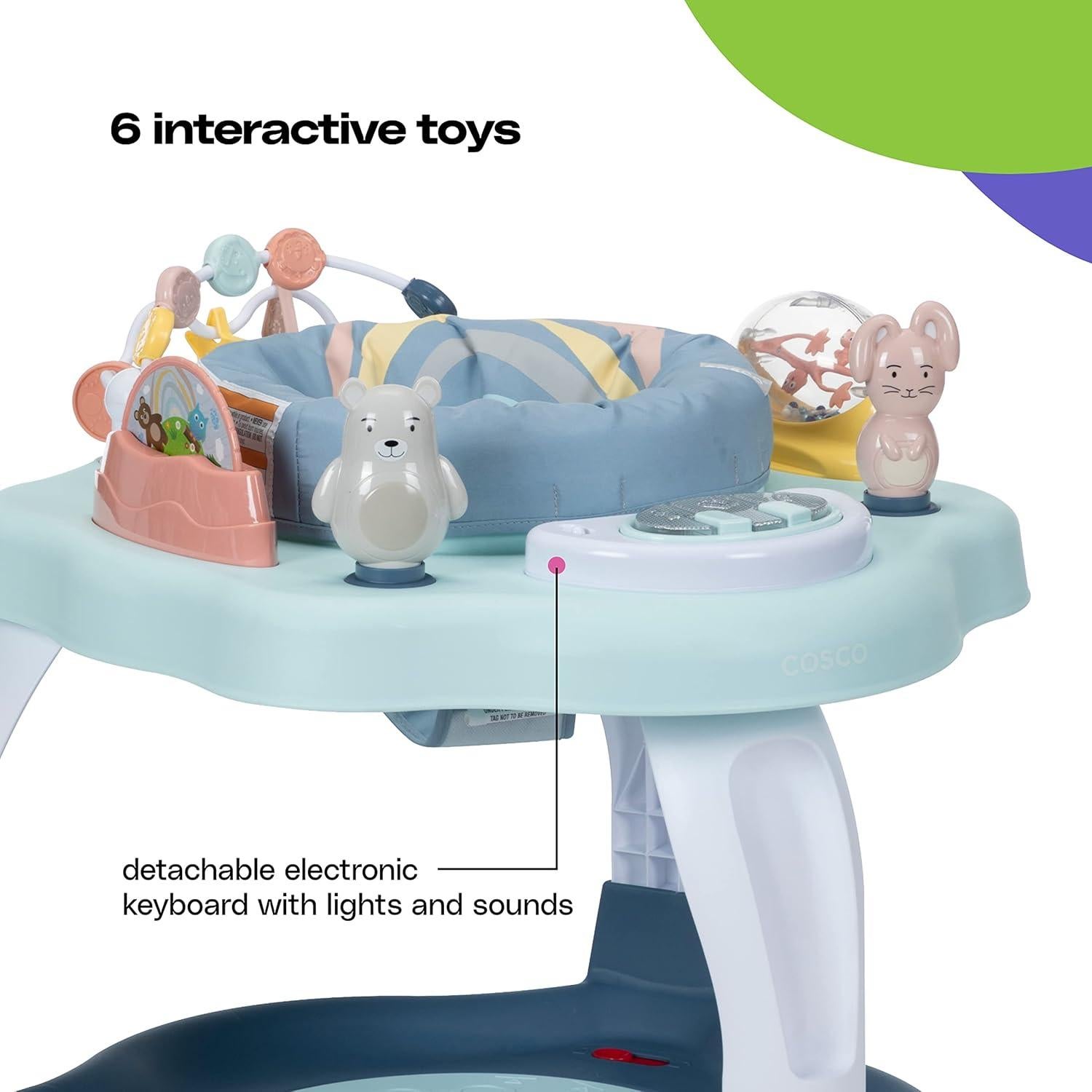 Centro de Actividad Estacionario Cosco Play-in-Place Arcoíris