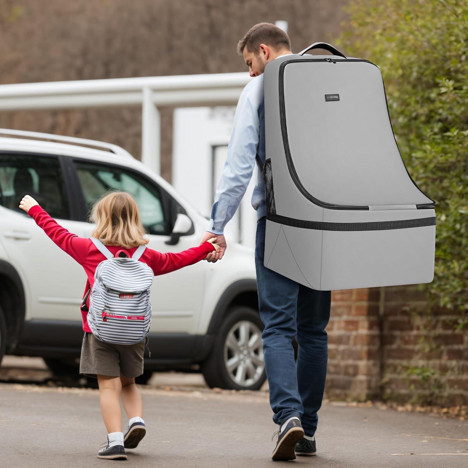 Bolsa de Viaje para Silla de Auto YOREPEK Gris 43x43x71cm