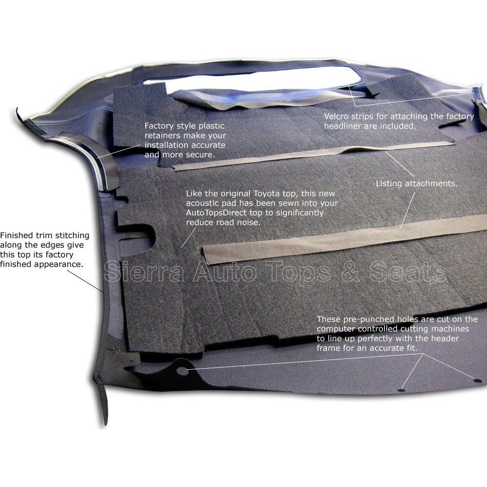 Techo Convertible Toyota Solara 2004-2009 Sierra Auto Tops Negro