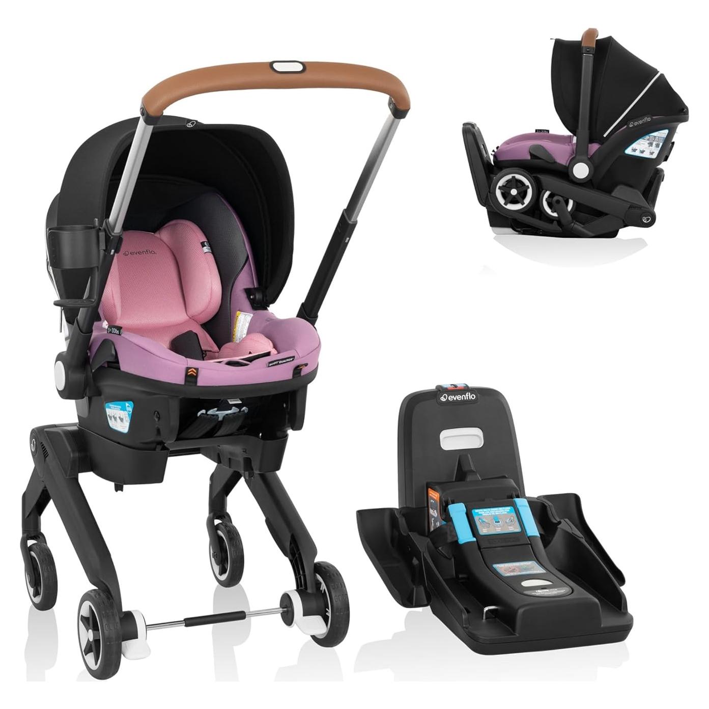 Asiento de Auto y Carrito Evenflo Gold Shyft DualRide Rosa