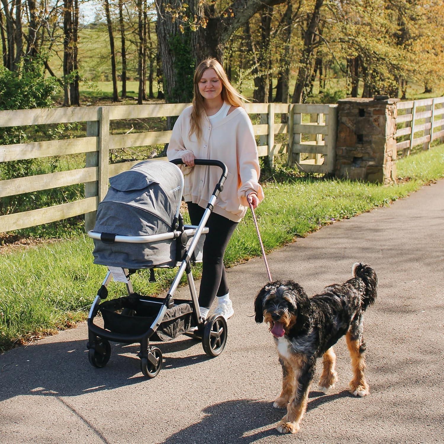 Carriola Mompush Meteor 2-en-1 Gris con Adaptador Auto