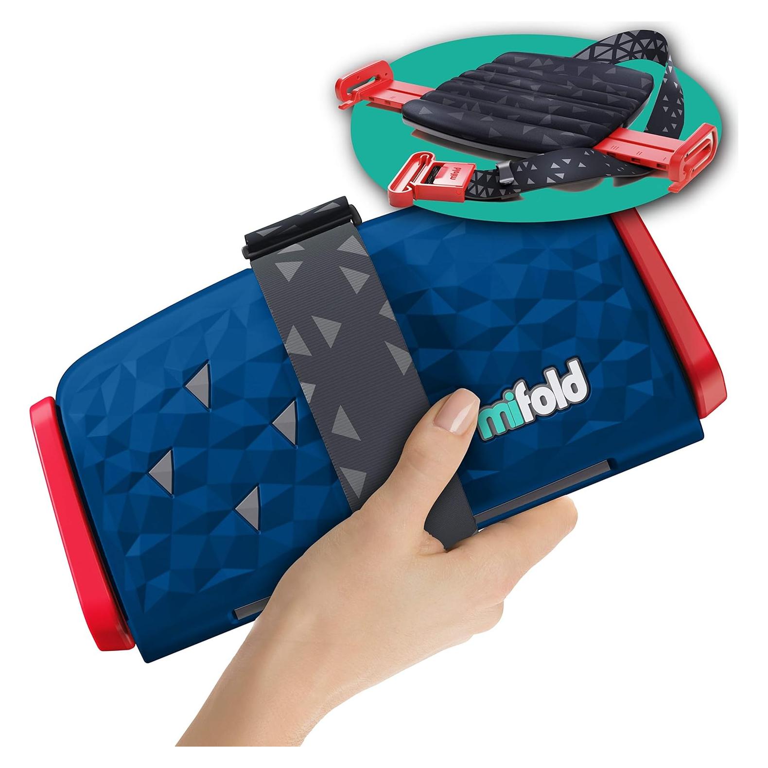 Asiento Elevador Mifold Comfort Azul Océano Sin Respaldo