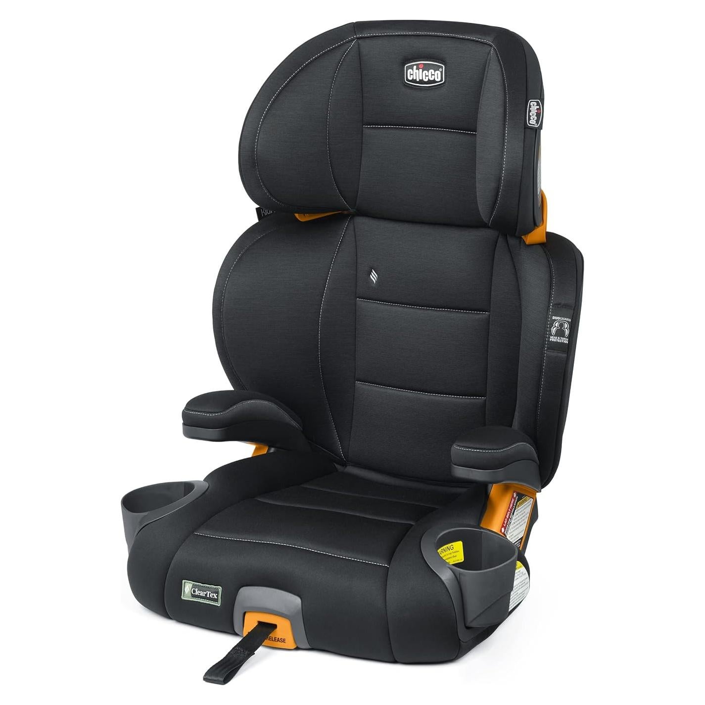 Asiento Elevador Chicco KidFit ClearTex Plus 2-en-1 Obsidiana