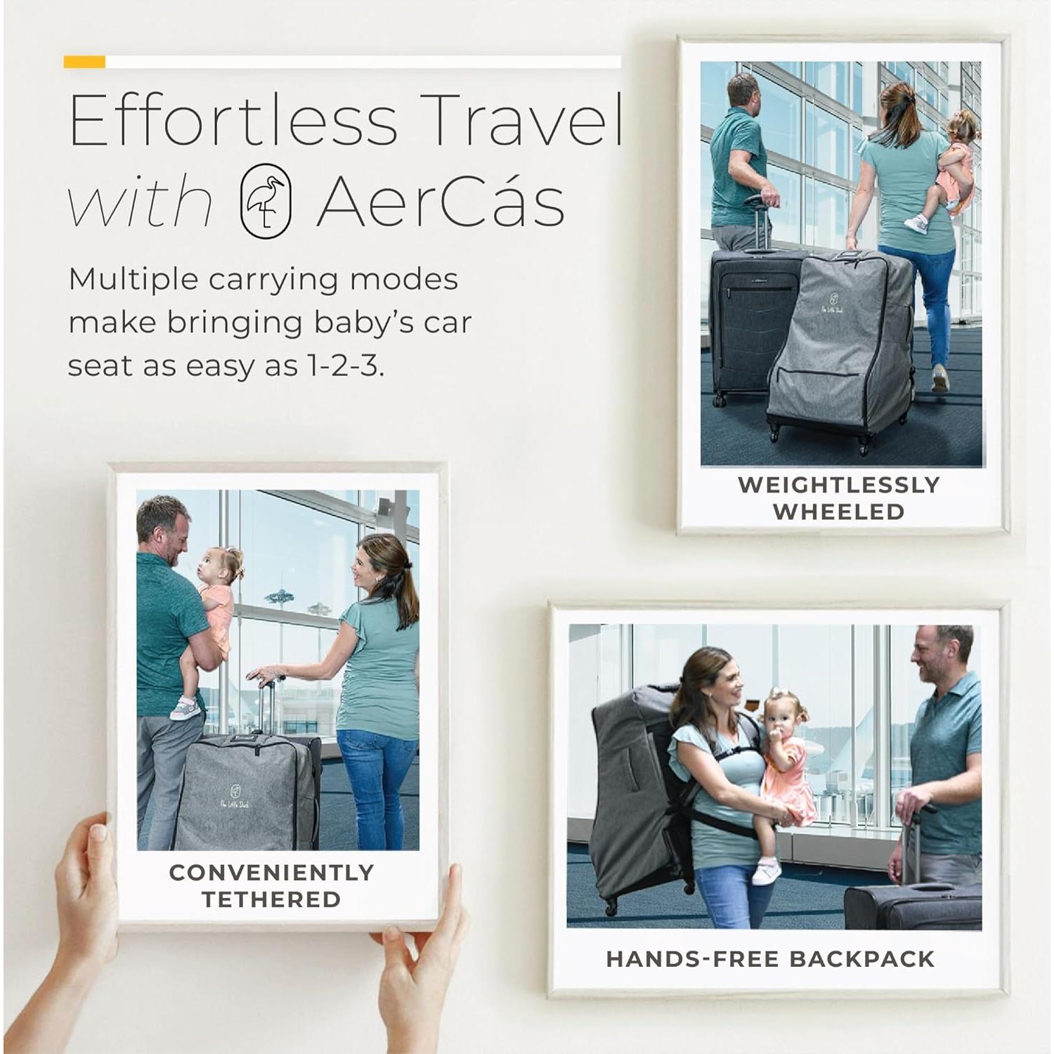 Bolsa de Viaje para Asiento de Auto The Little Stork AerCas 3 en 1