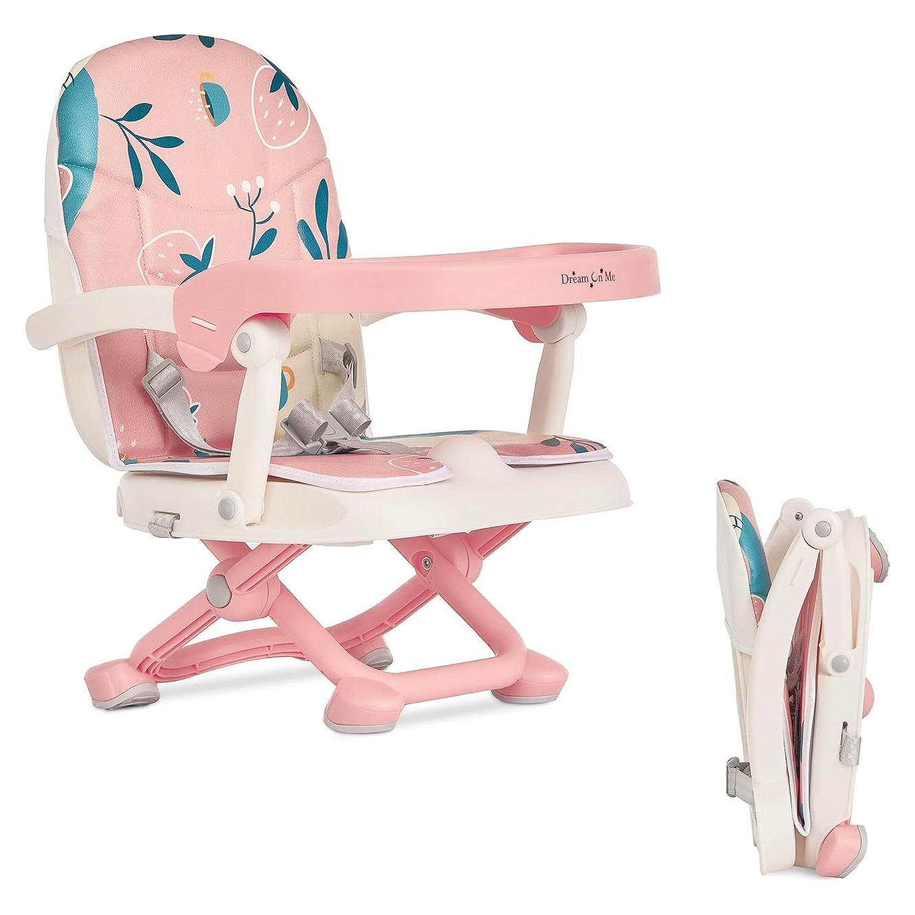 Asiento Elevador Dream On Me Munch N Go Rosa 3 en 1 Plegable