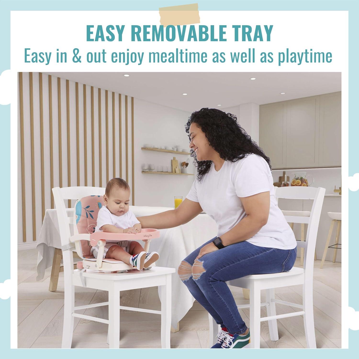 Asiento Elevador Dream On Me Munch N Go Rosa 3 en 1 Plegable