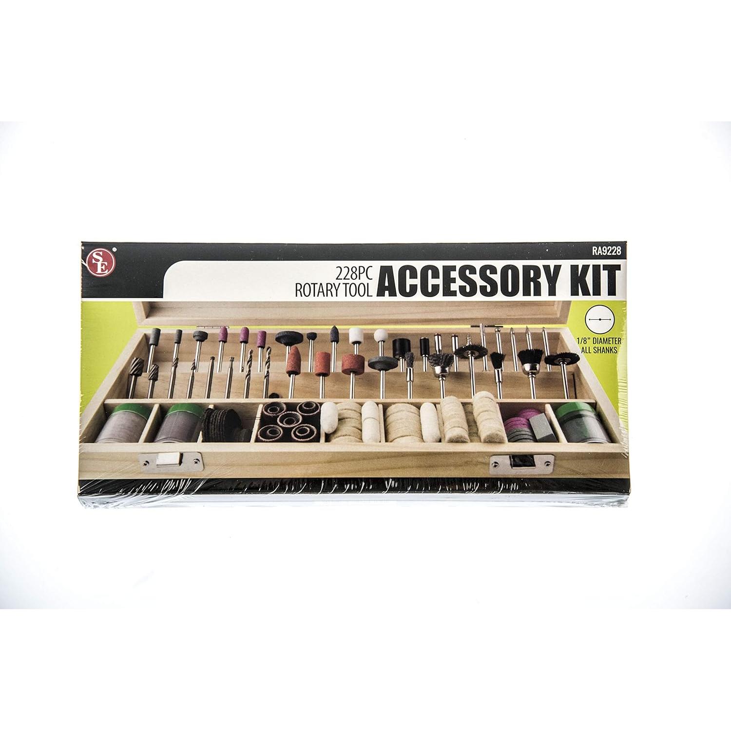 Kit de Accesorios para Herramienta Rotativa SE RA9228 - 228 Piezas