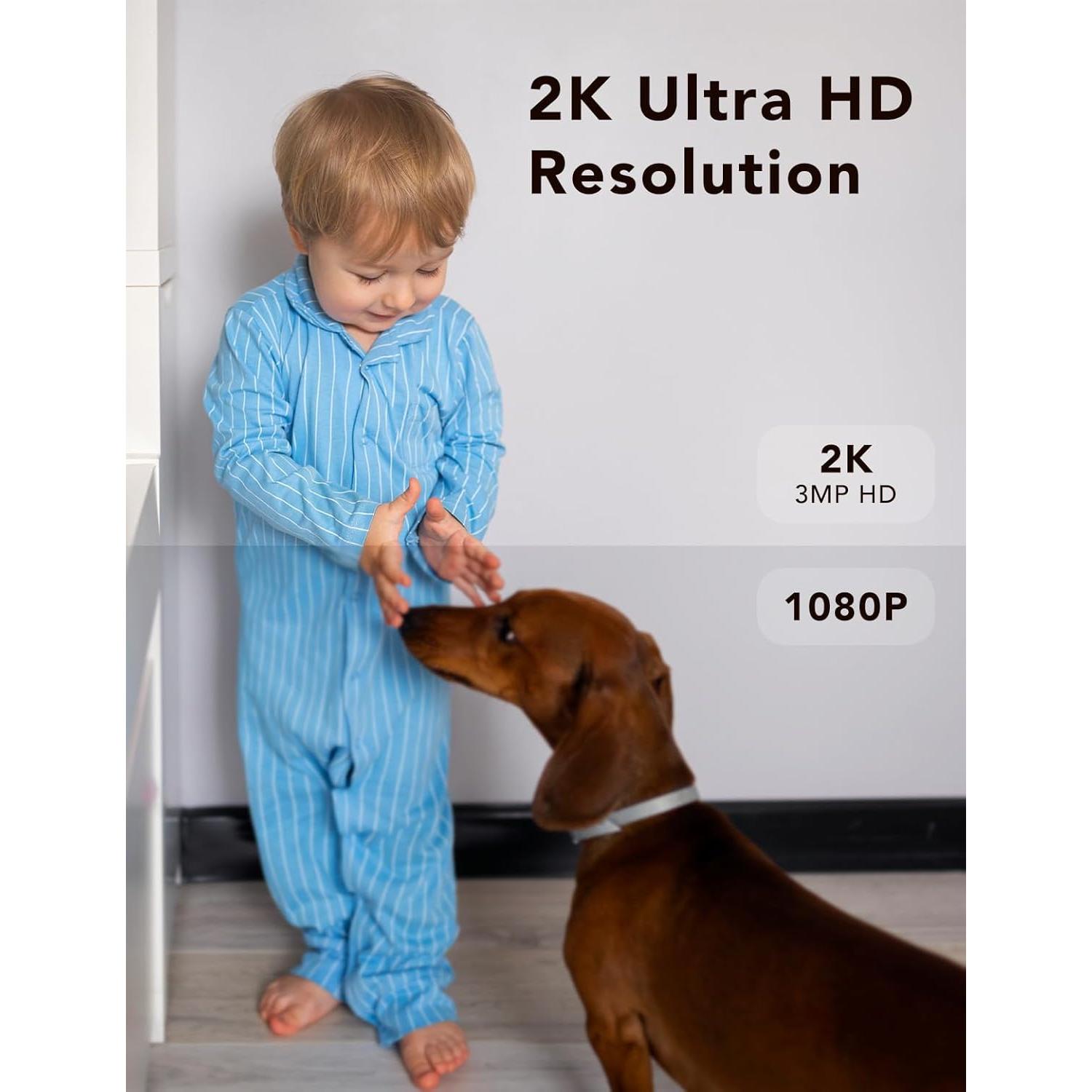 Cámara de Seguridad 2K FAMVIVA IP65 con Visión Nocturna