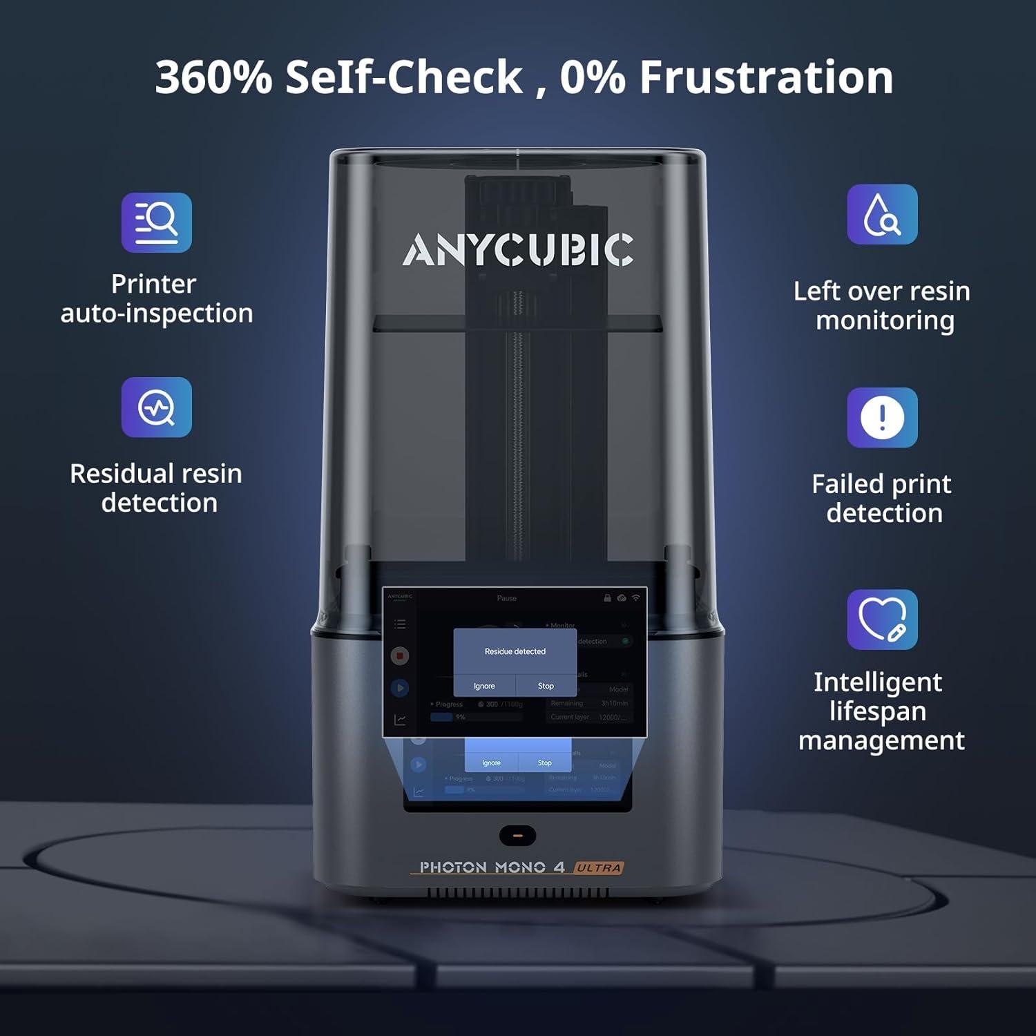 Impresora 3D ANYCUBIC Photon Mono 4 Ultra 10K 7" + 5 Películas ACF