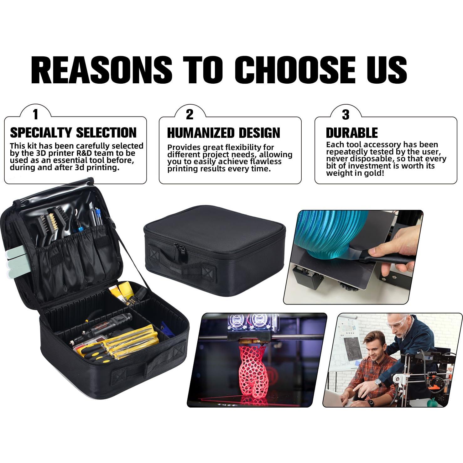 Kit de Herramientas para Impresora 3D SHUAIAIW 124 Piezas