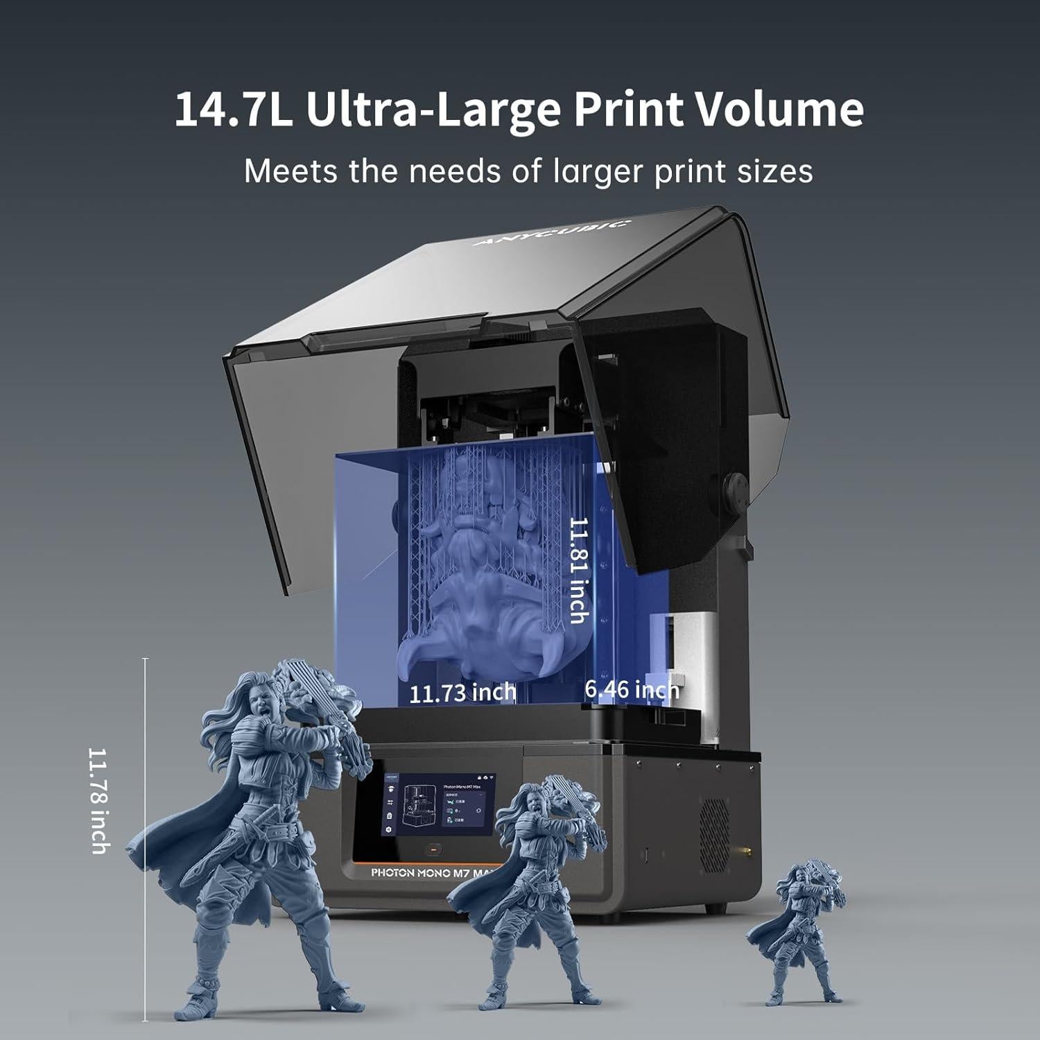 Impresora 3D de Resina ANYCUBIC Photon Mono M7 MAX 7K 298x164x300mm