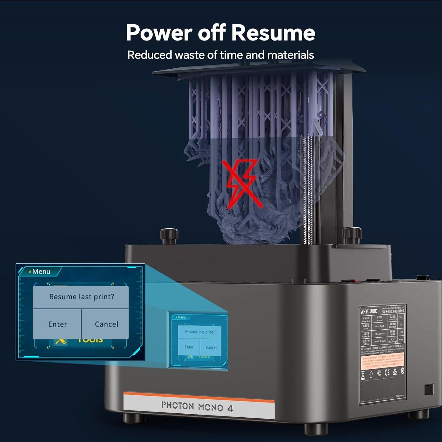 Impresora 3D de Resina ANYCUBIC Photon Mono 4 10K HD