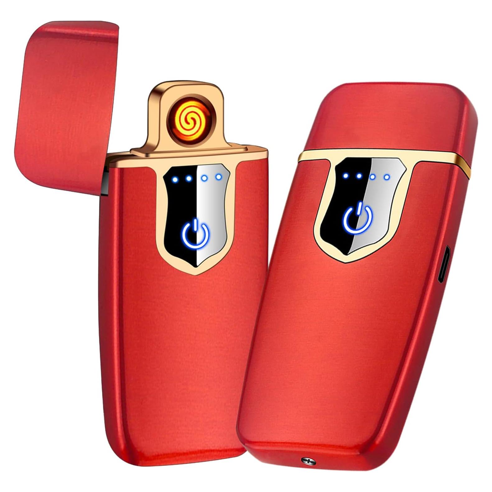 Encendedor Electrónico YANGVVIA Mini Rojo Recargable USB