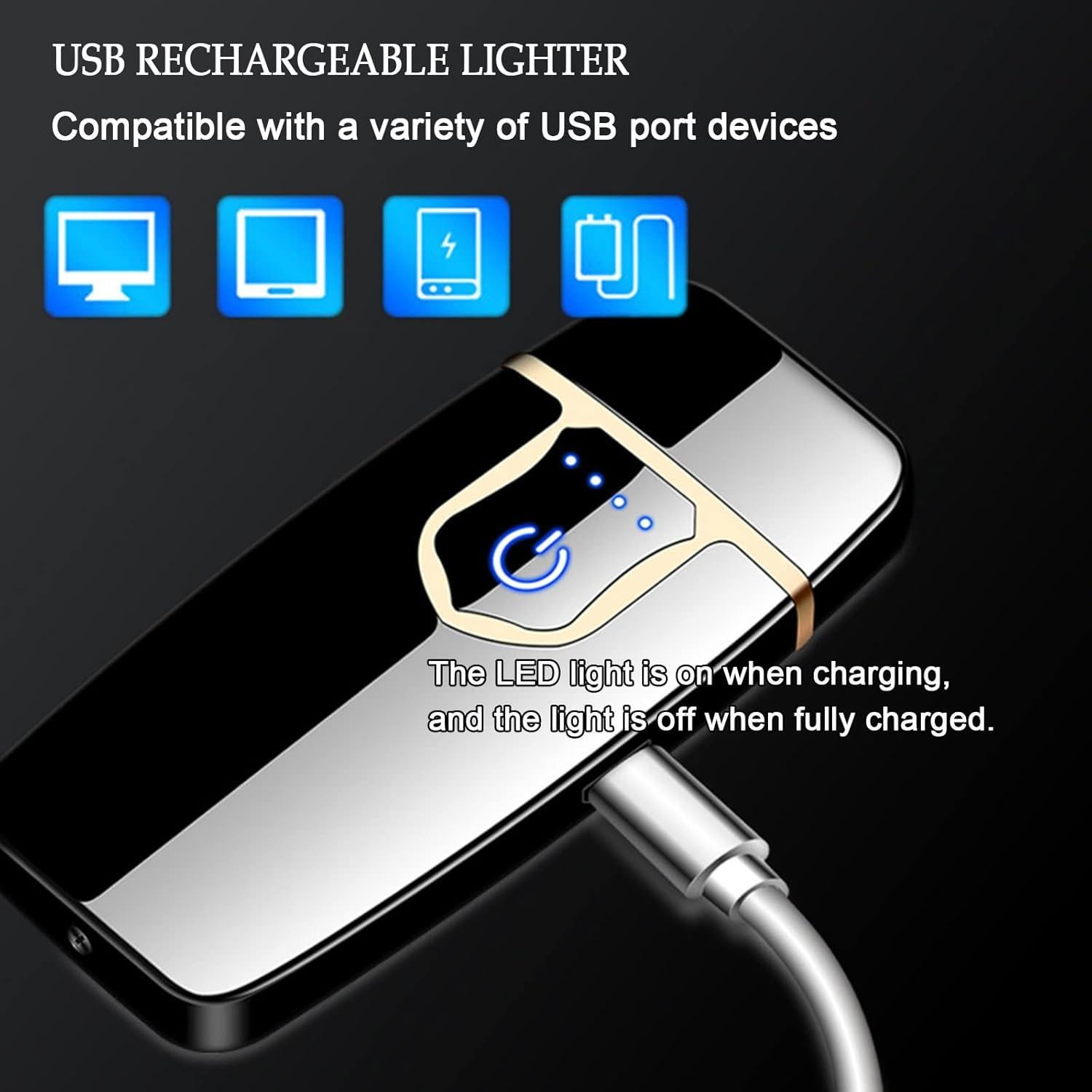 Encendedor Electrónico YANGVVIA Mini Rojo Recargable USB