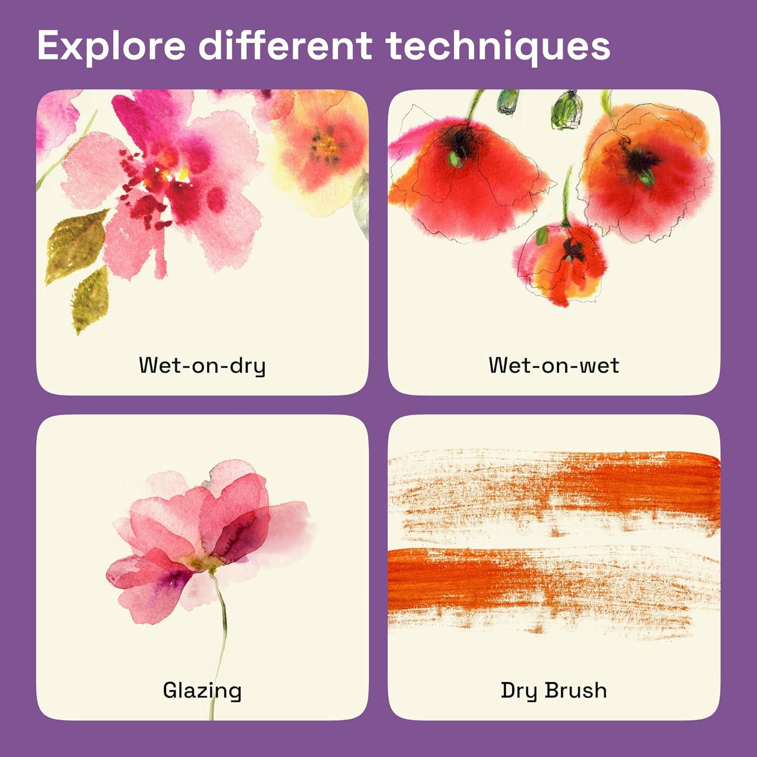 Juego de Pintura Acuarela Profesional ARTISTRO 48 Colores