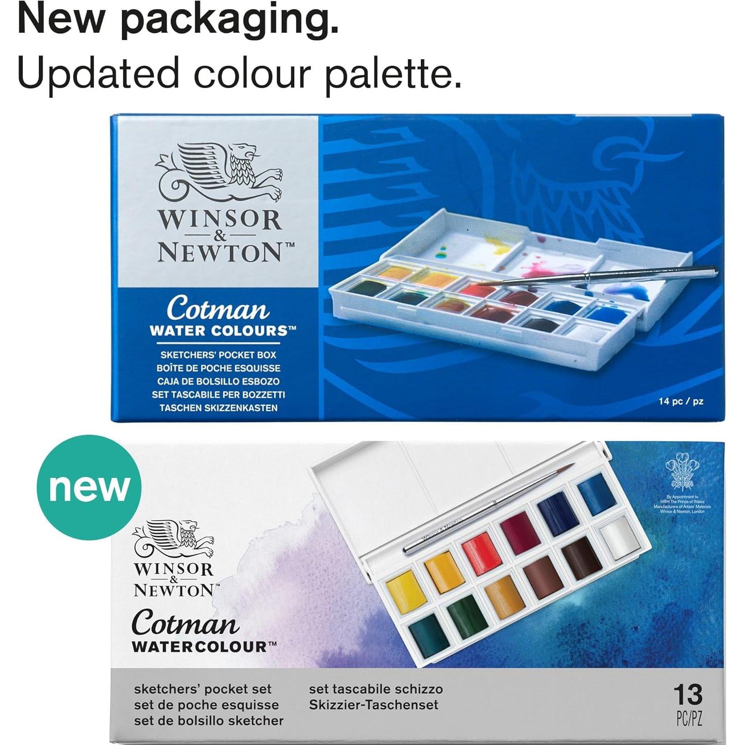 Set de Pintura Acuarela Winsor & Newton Cotman 12 Medias Pastillas