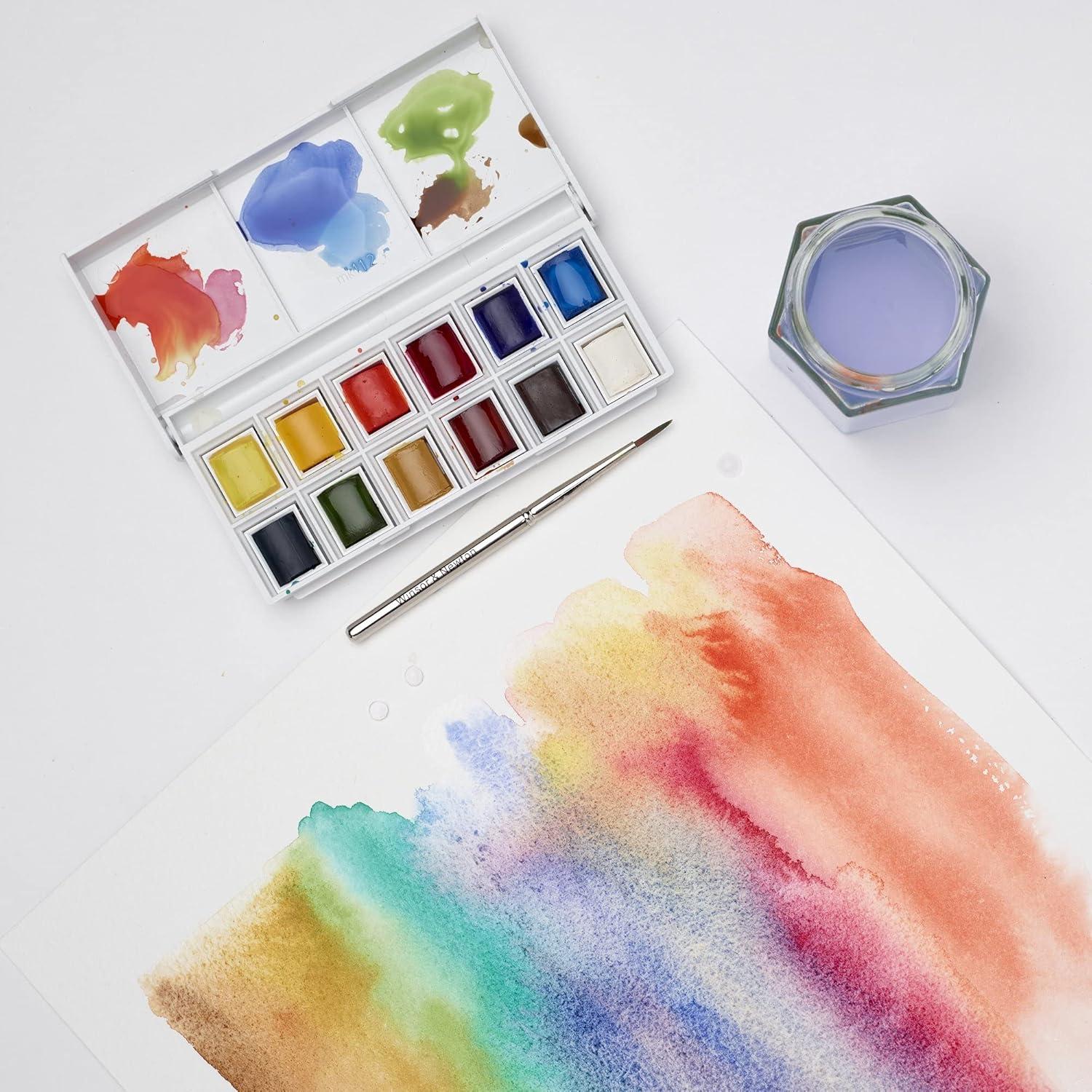 Set de Pintura Acuarela Winsor & Newton Cotman 12 Medias Pastillas