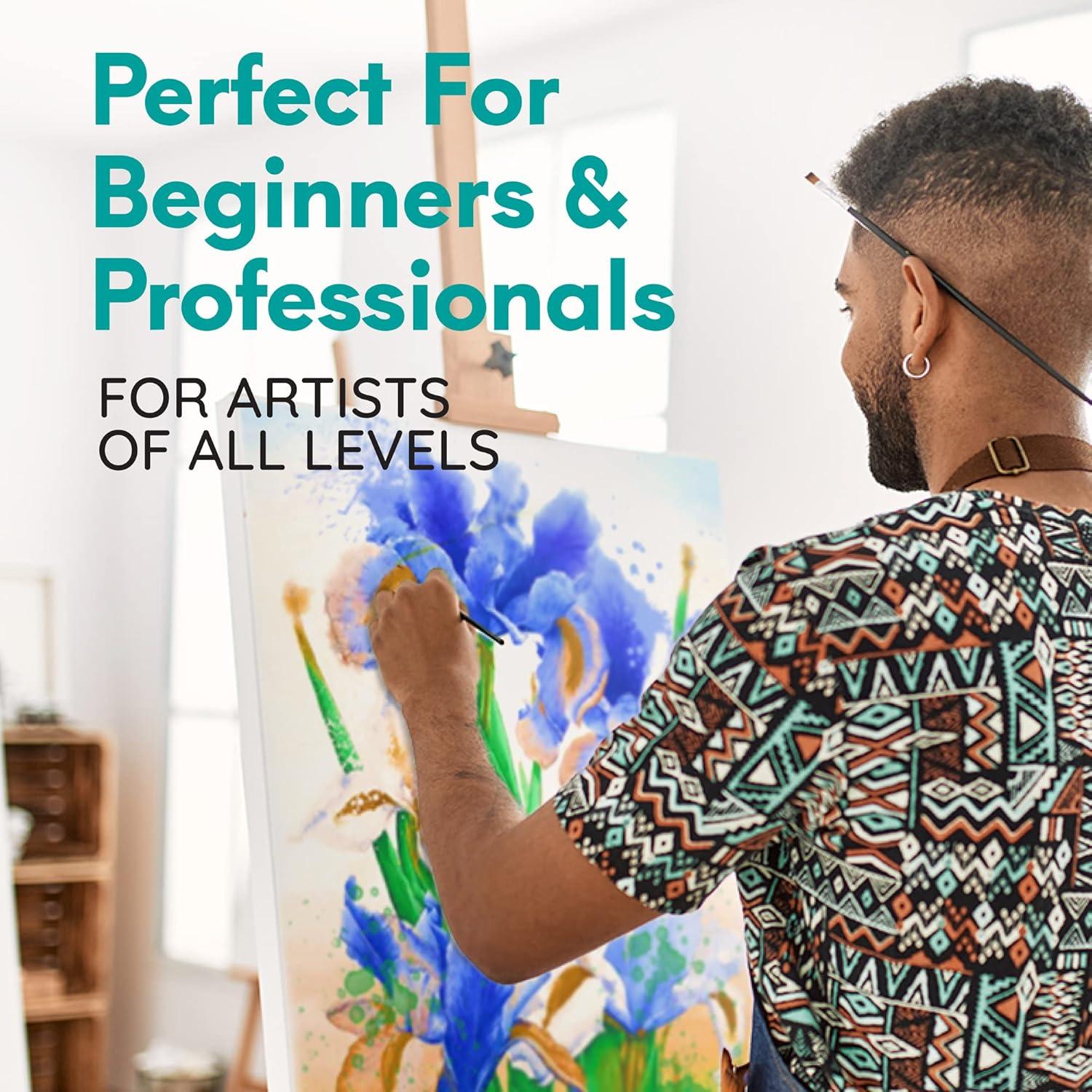 Conjunto de Pintura Acuarela 24 MozArt Supplies - Caja Metal Portátil