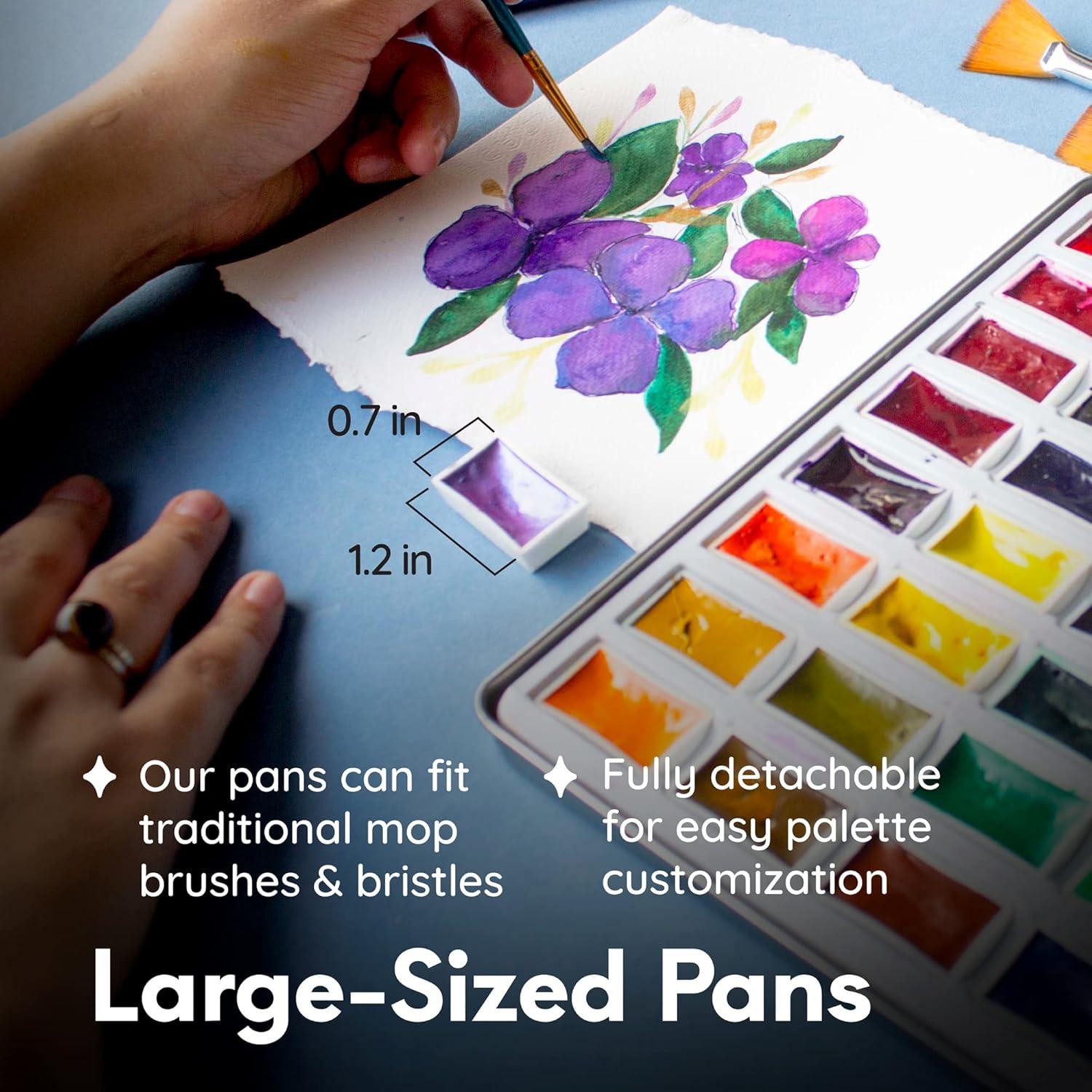 Conjunto de Pintura Acuarela Premium MozArt - 40 Colores