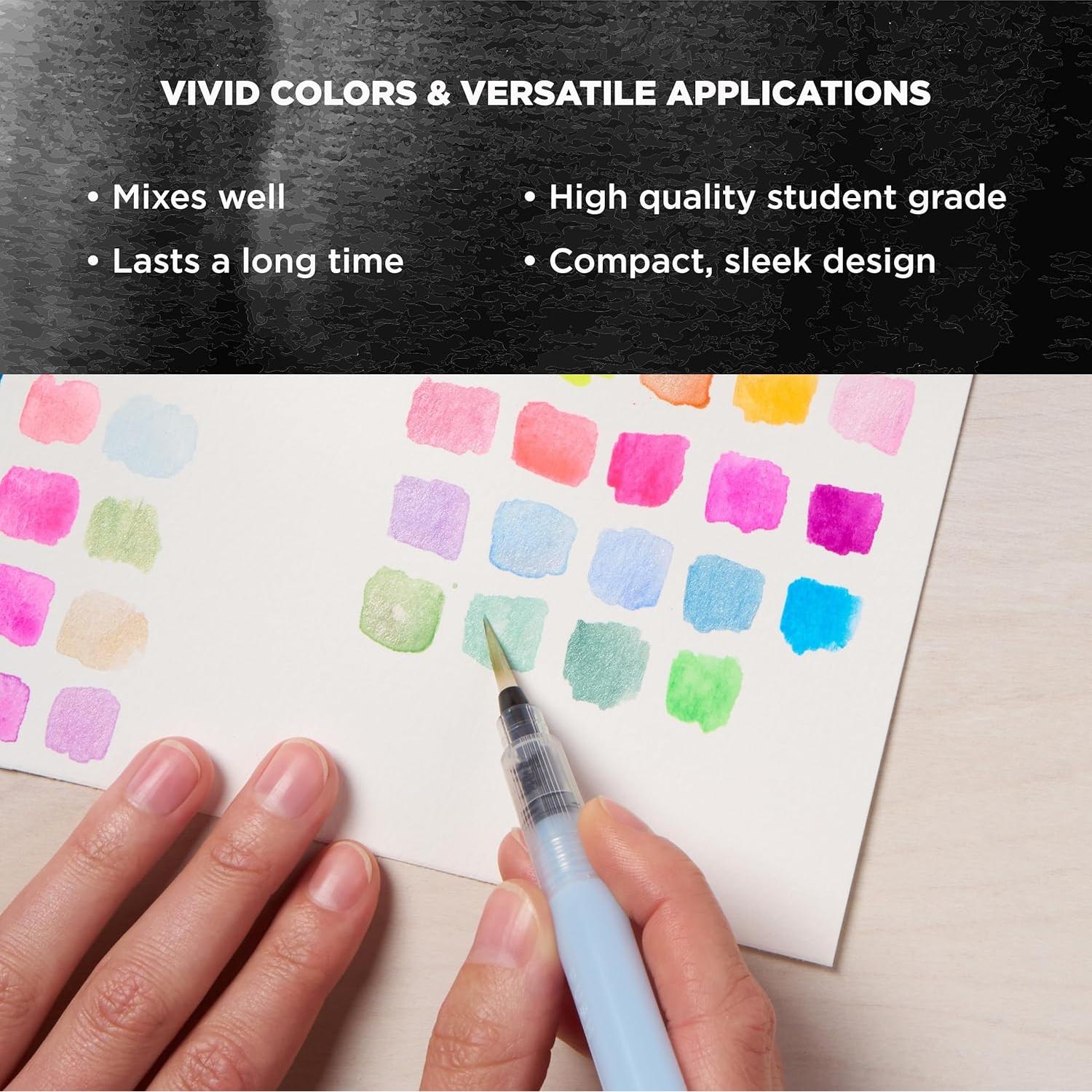 Kit de Acuarelas Portátil SAKURA Koi - 30 Colores + Pincel