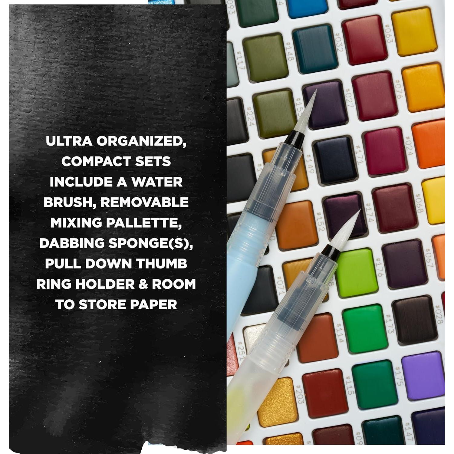 Kit de Acuarelas Portátil SAKURA Koi - 30 Colores + Pincel