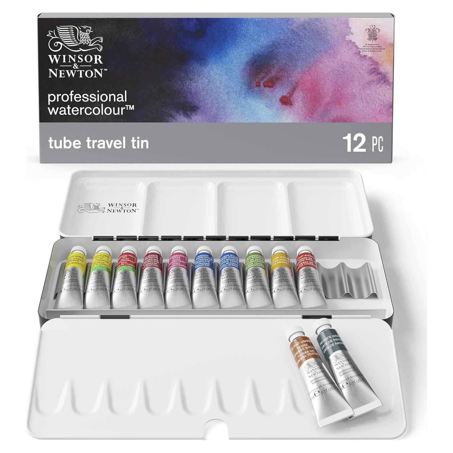 Acuarela Profesional Winsor & Newton 12 Tubos 5ml Multicolor