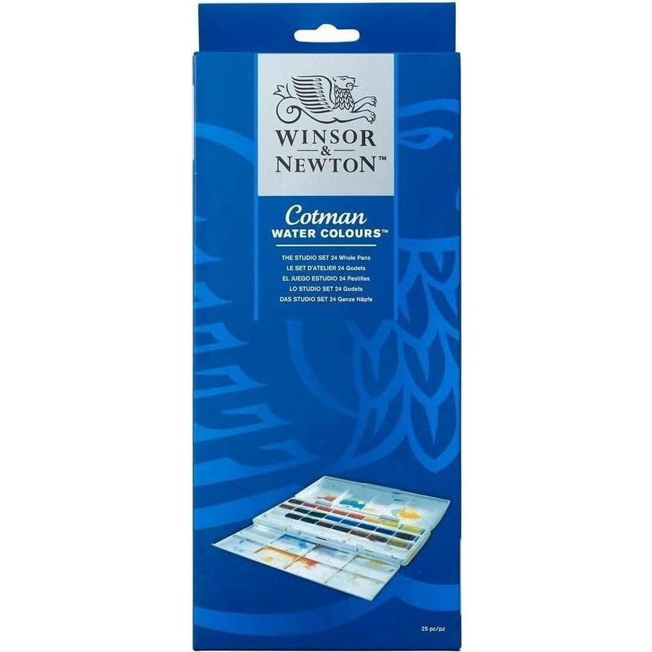 Set de Acuarela Winsor & Newton Cotman 24 Pans Estudio