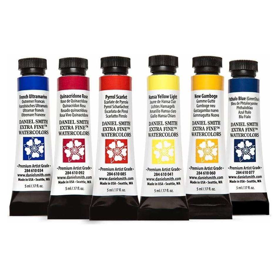 Acuarelas Esenciales DANIEL SMITH - 6 Tubos 5ml Multicolor